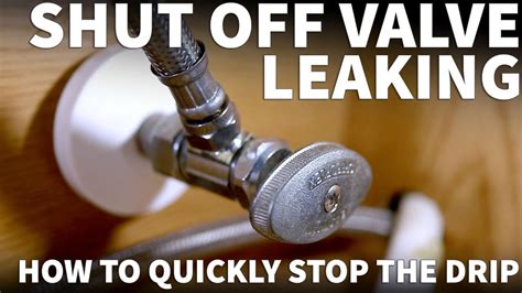 leaking shut off valve under sink|How to Fix a Leaking Shutoff Valve